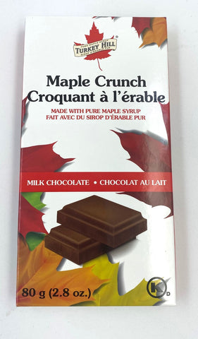Maple Crunch Milk Chocolate Bar - 80g